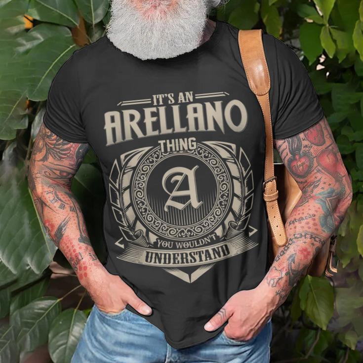 Its An Arellano Thing You Wouldnt Understand Name Vintage T-Shirt Gifts for Old Men