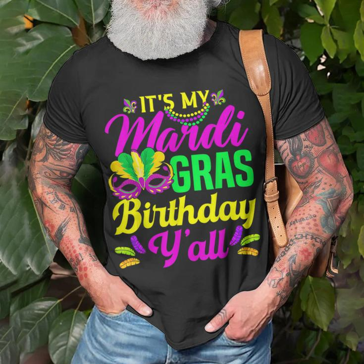 Its My Mardi Gras Birthday Yall Carnival Costume Mardi Gras T-shirt Gifts for Old Men