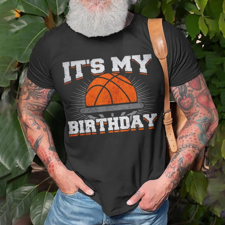 Its My Birthday Basketball Player Birthday Boy Unisex T-Shirt Gifts for Old Men