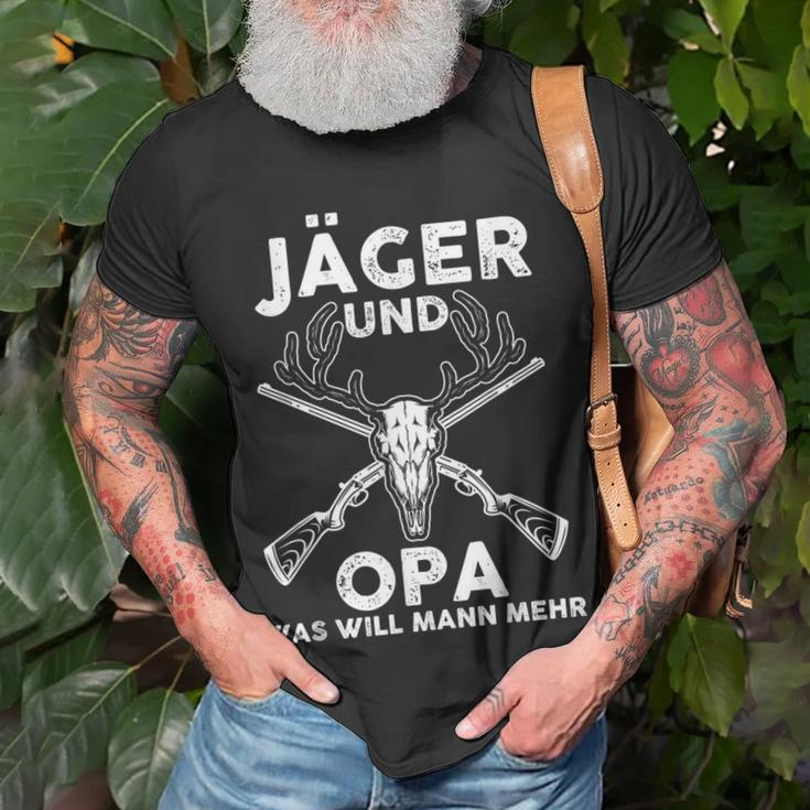 Jäger Und Opa War Will Mann Mehr Wald T-Shirt Geschenke für alte Männer