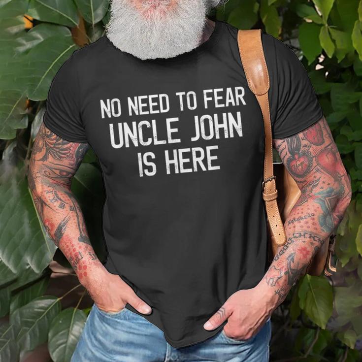 Keine Angst Onkel John Ist Hier Stolzer Familienname T-Shirt Geschenke für alte Männer