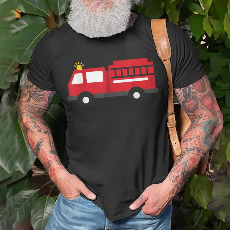 Kids Fire Fighter Truck Toddler Boys Firetruck T-Shirt Gifts for Old Men