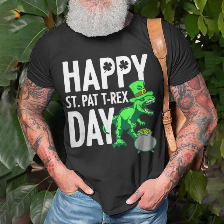 Kids Kids Happy St Pat Trex Day Dino Patricks Day Toddler V2 T-Shirt Gifts for Old Men