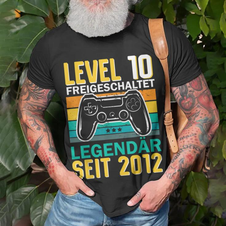 Kinder Level 10 Jahre Geburtstag Junge Gamer 2012 Geburtstag T-Shirt Geschenke für alte Männer