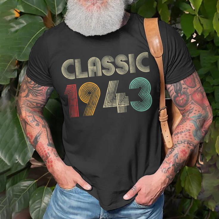 Klassisch 1943 Vintage 80 Geburtstag Geschenk Classic T-Shirt Geschenke für alte Männer