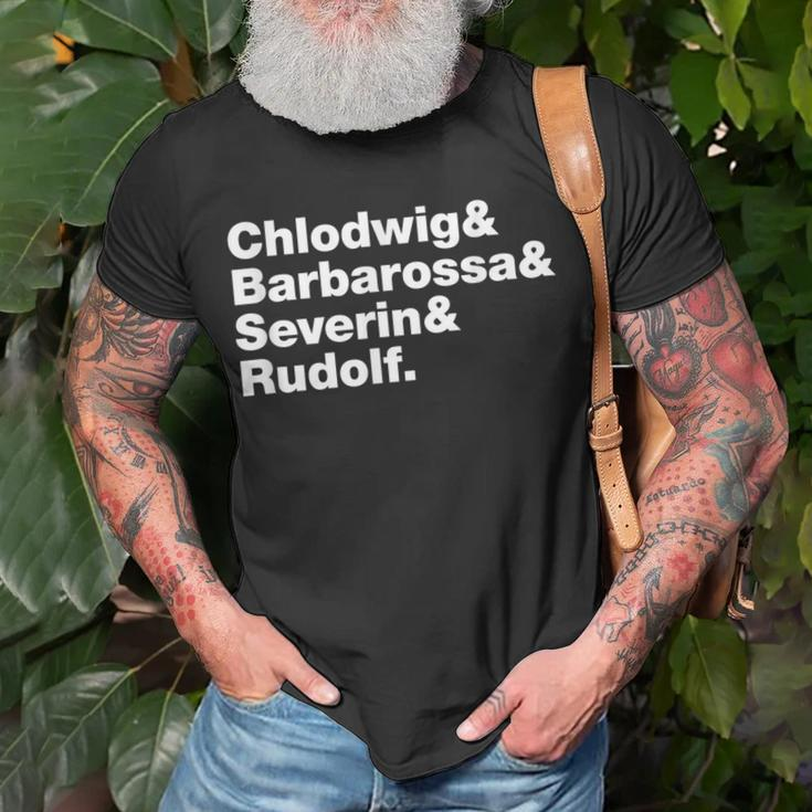 Kölner Legenden · Chlodwig Barbarossa  Severin  Rudolf T-Shirt Geschenke für alte Männer