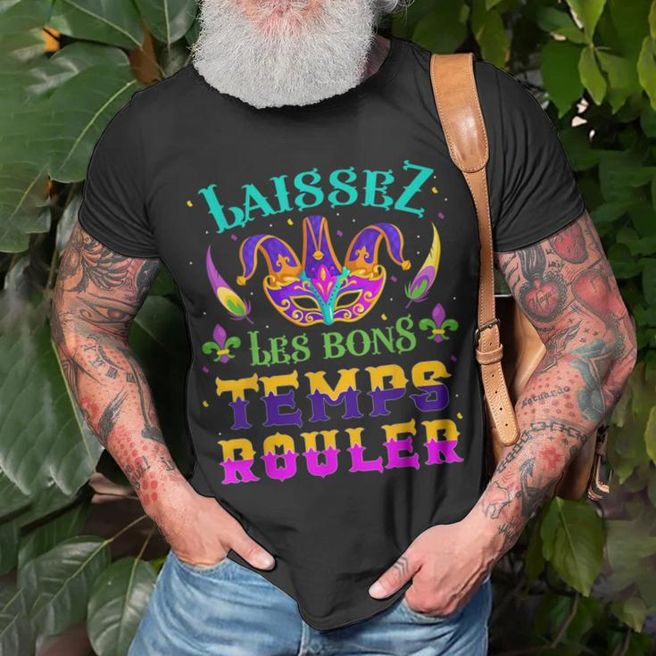 Laissez Les Bons Temps Rouler Mardi Gras New Orleans T-Shirt Gifts for Old Men