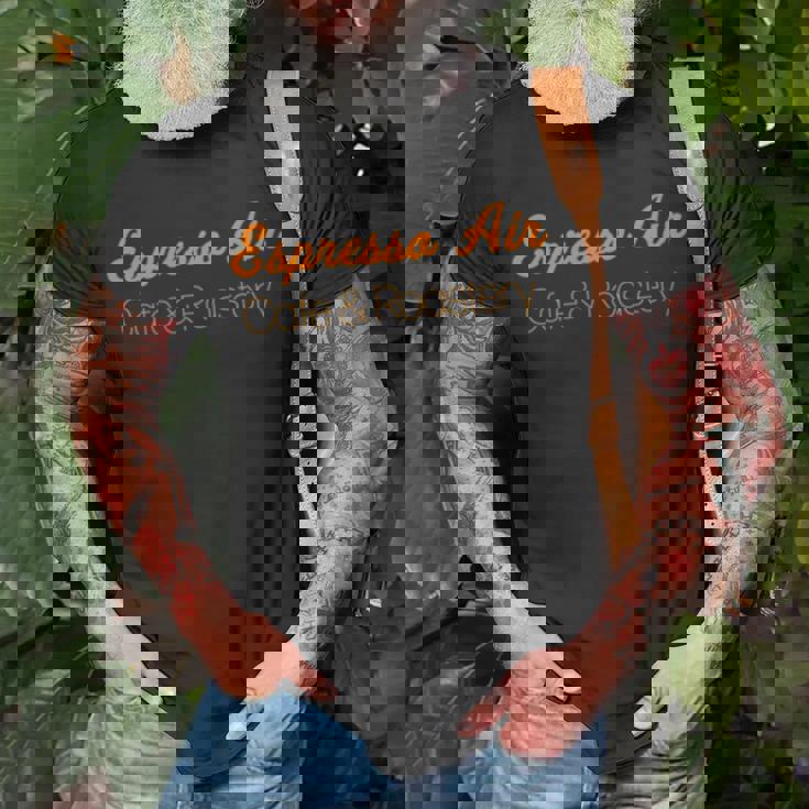 Lattes & Turkish Bagels Unisex T-Shirt Gifts for Old Men