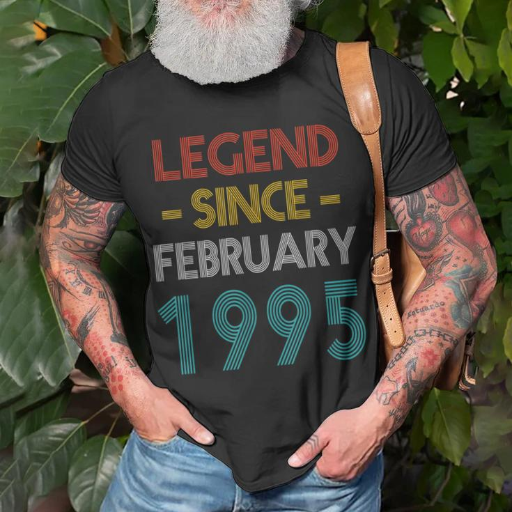 Legend Since Februar 1995 Vintage Geburtstag T-Shirt Geschenke für alte Männer