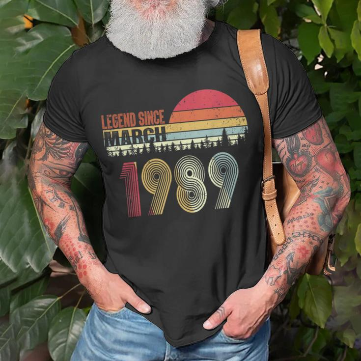 Legend Since March 1989 31St Birthday Gift 31 Years Old Unisex T-Shirt Gifts for Old Men