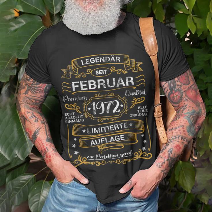 Legendär Seit Februar 1972 50 Geburtstag 50 Jahre Retro T-Shirt Geschenke für alte Männer