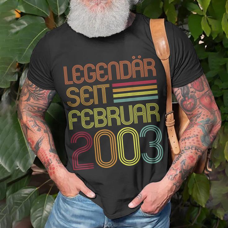 Legendär Seit Februar 2003 Geschenk 20 Geburtstag T-Shirt Geschenke für alte Männer