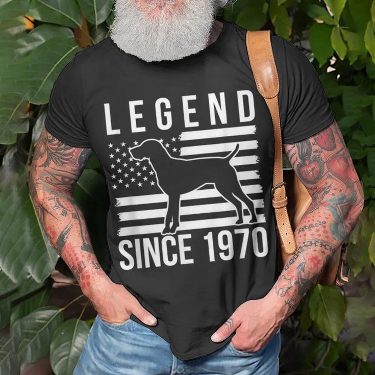 Legende Seit 1970 Deutscher Kurzhaarzeiger Jagdhund T-Shirt Geschenke für alte Männer