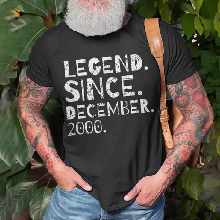 Legende Seit Dezember 2000 Geburtstagsfeier Männer Frauen T-Shirt Geschenke für alte Männer