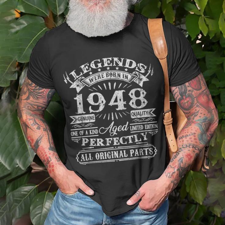 Legenden 1948 Geboren T-Shirt, 75. Geburtstag Mann Feieridee Geschenke für alte Männer