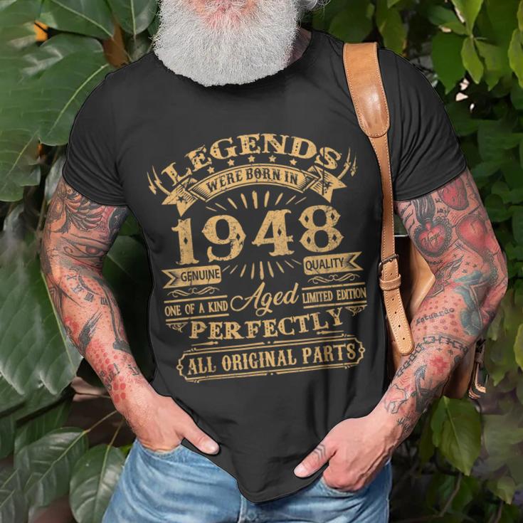 Legenden 1948 Geburtstag T-Shirt, Geschenk zum 75. für Männer Geschenke für alte Männer