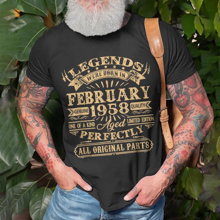 Legenden 1958 Geburtstag T-Shirt, 65 Jahre Mann Jubiläum Geschenke für alte Männer