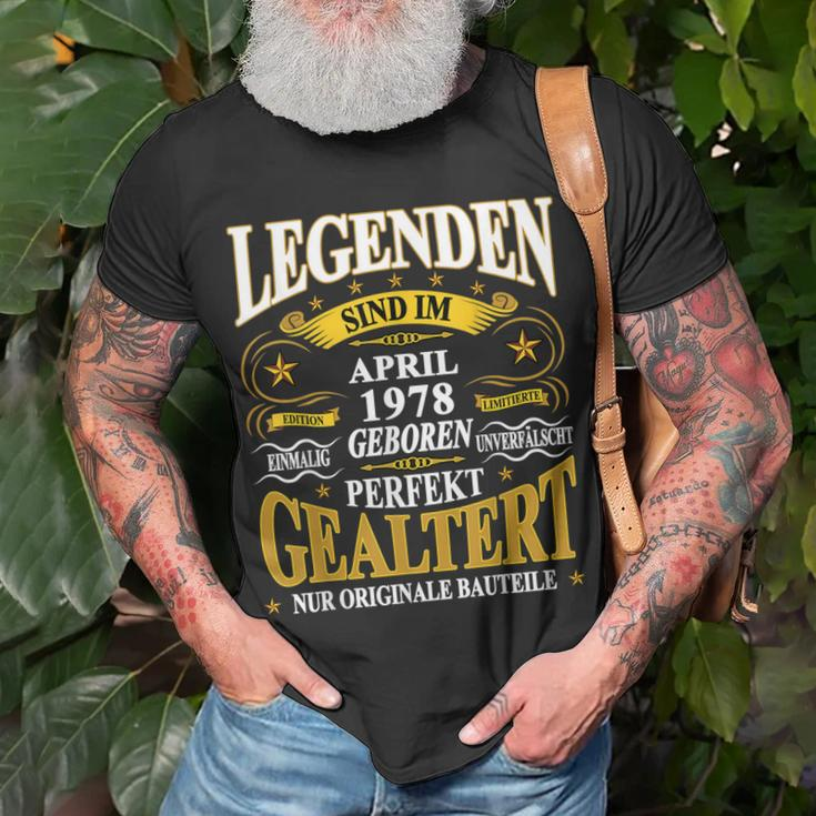 Legenden Sind Im April 1978 Geboren 45 Geburtstag Lustig T-Shirt Geschenke für alte Männer