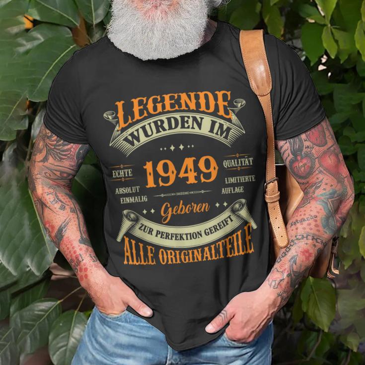 Legenden Wurden Im 1949 Geboren 74 Geburtstag 74 Jahre T-Shirt Geschenke für alte Männer