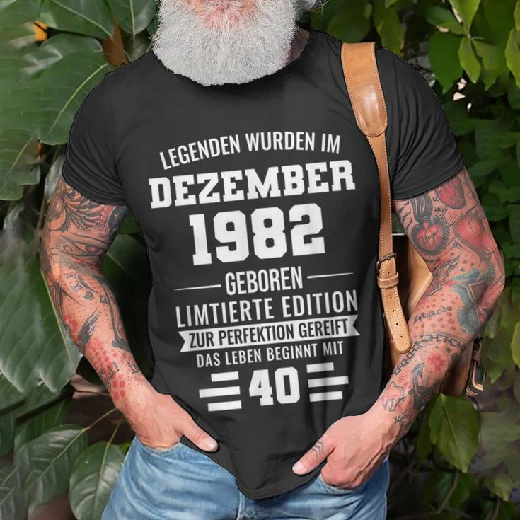 Legenden Wurden Im Dezember 1982 40Geburtstag T-Shirt Geschenke für alte Männer