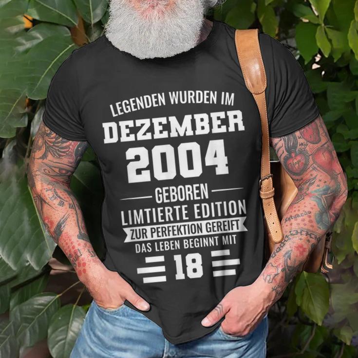 Legenden Wurden Im Dezember 2004 18Geburtstag T-Shirt Geschenke für alte Männer