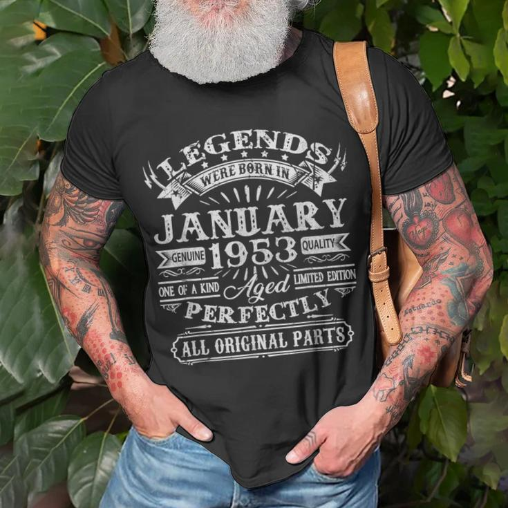 Legenden Wurden Im Januar 1953 Geschenk 70 Geburtstag Mann T-Shirt Geschenke für alte Männer