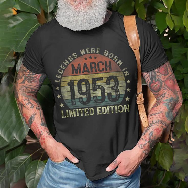 Legenden Wurden Im März 1953 Geschenk 70 Geburtstag Mann V2 T-Shirt Geschenke für alte Männer