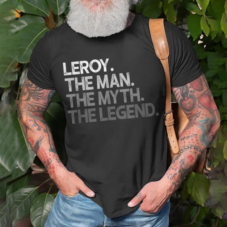 Leroy Geschenk The Man Myth Legend T-Shirt Geschenke für alte Männer