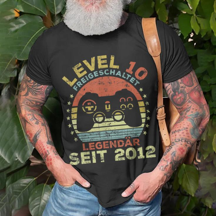Level 10 Freigeschaltet Legendär Seit 2012 10 Geburtstag T-Shirt Geschenke für alte Männer