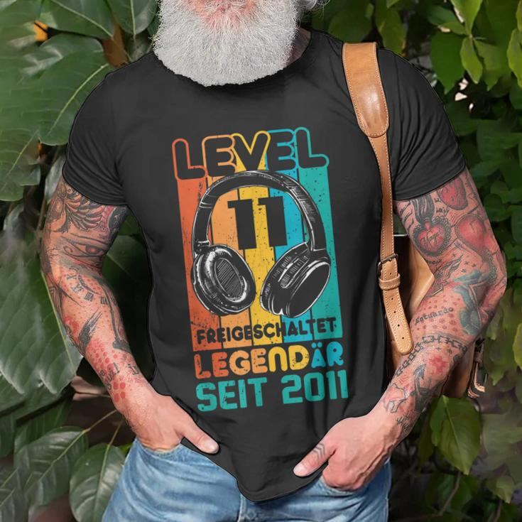Level 11 Jahre Geburtstags Junge Gamer 2011 Geburtstag V2 T-Shirt Geschenke für alte Männer