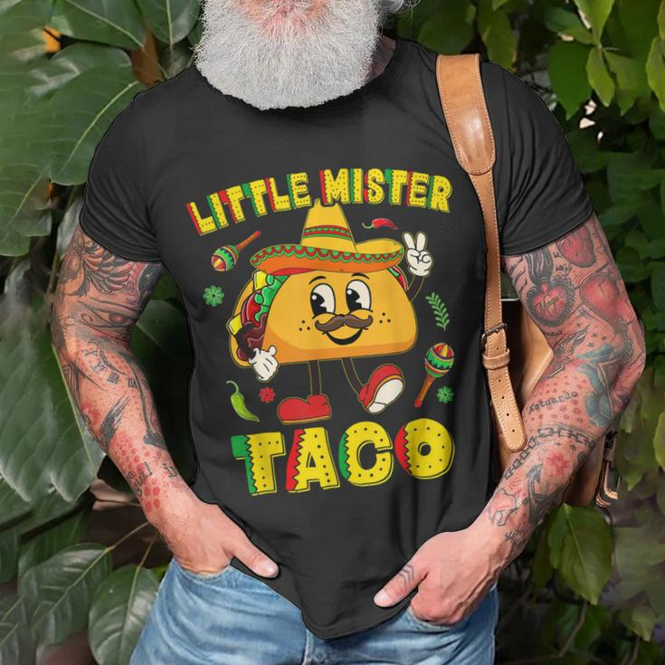 Little Mister Taco Cinco De Mayo Kid Toddler Boy Tacos Unisex T-Shirt Gifts for Old Men