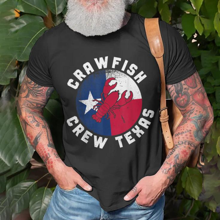 Lobster Funny Crawfish Boil Crew Texas Crayfish Unisex T-Shirt Gifts for Old Men