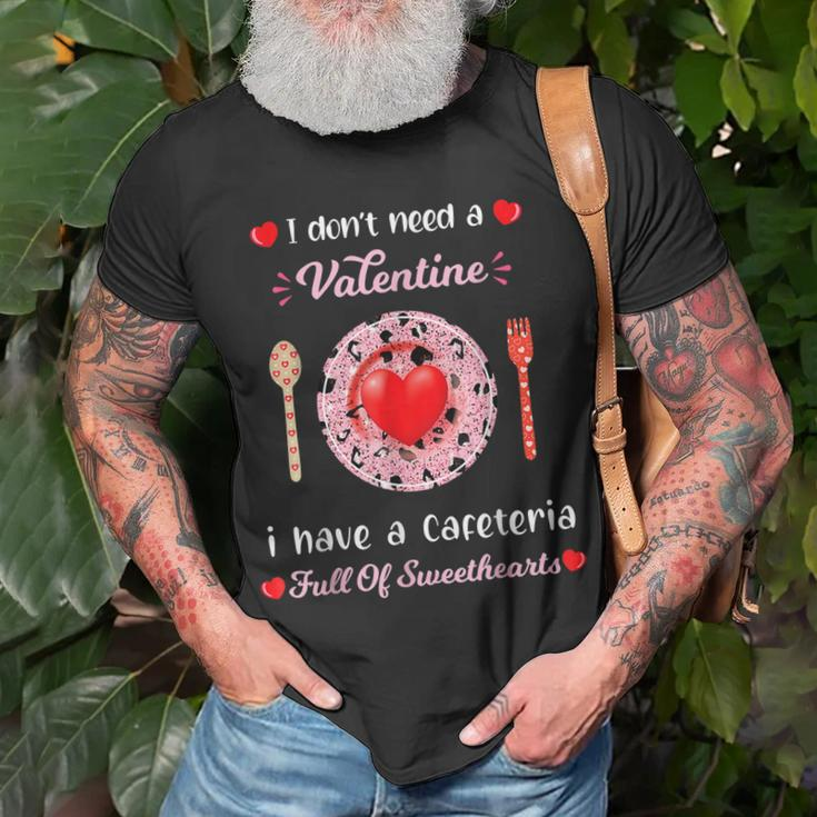 Lunch Lady Valentines Day For Lunch Lady Cafeteria T-Shirt Gifts for Old Men