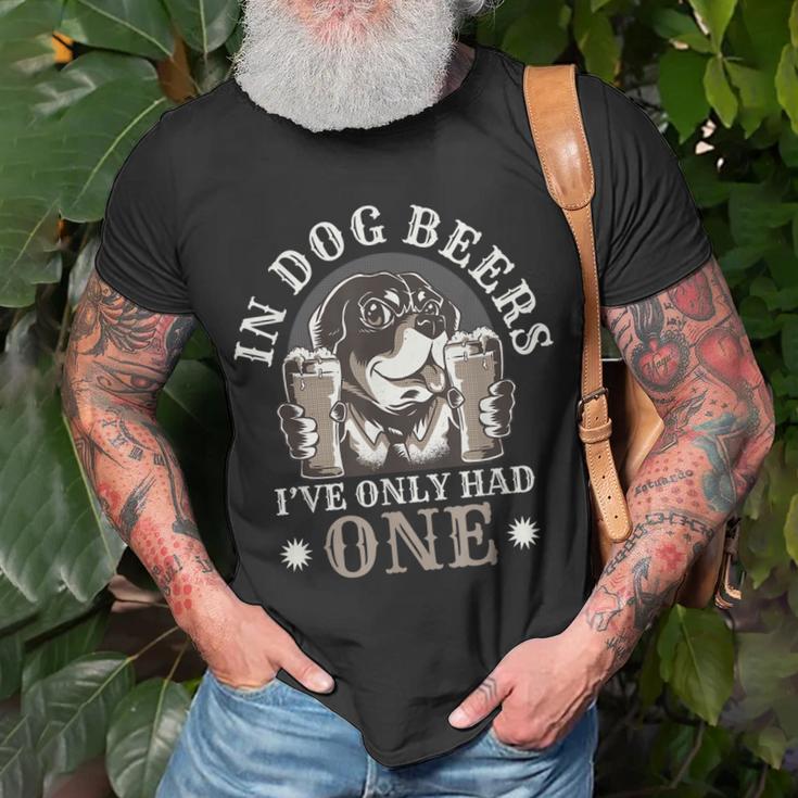 Lustig In Hundebier Das Ich Nur Getrunken Habe T-Shirt Geschenke für alte Männer