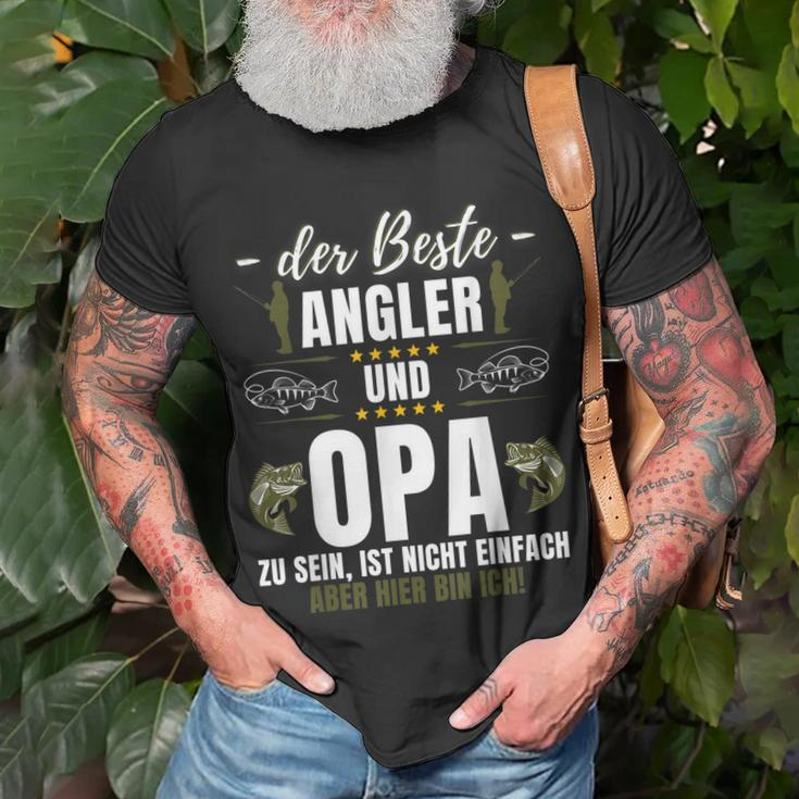 Lustiges Angel Angeln Fischen Fischer Angler Opa Spruch T-Shirt Geschenke für alte Männer