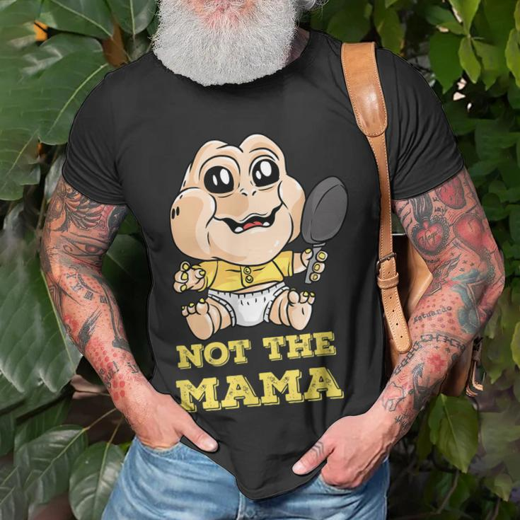 Lustiges Baby Dino Tv-Wortspiel Nicht Die Mama T-Shirt Geschenke für alte Männer