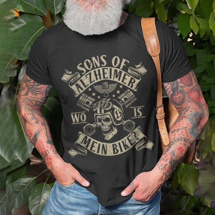 Lustiges Motorrad Opa T-Shirt, Rente Biker Spruch für Rentner Geschenke für alte Männer