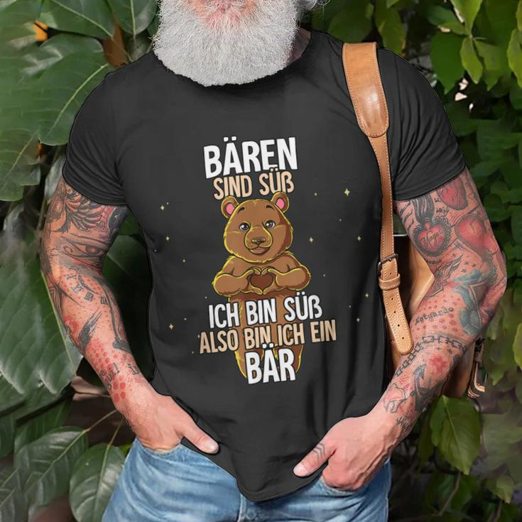 Lustiges T-Shirt mit Bären-Motiv Bären sind süß, also bin ich ein Bär Geschenke für alte Männer