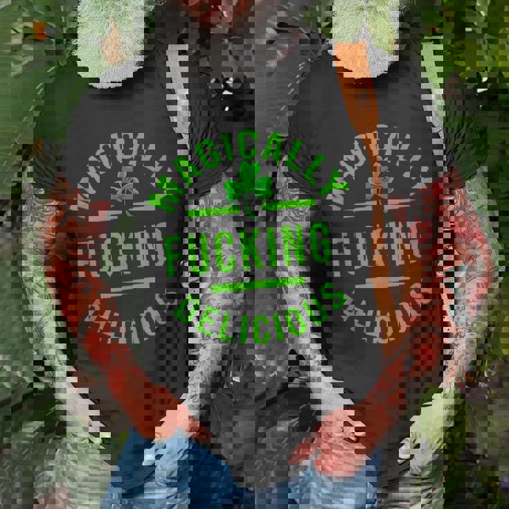 Magically Fucking DeliciousStPatricks Day Unisex T-Shirt Gifts for Old Men