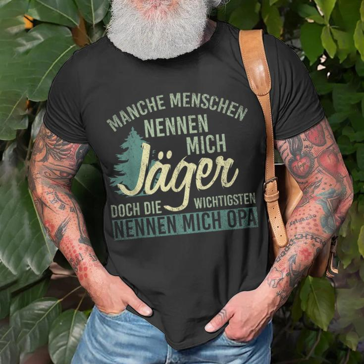 Manche Menschen Nennen Mich Jäger Andere Opa Jagd T-Shirt Geschenke für alte Männer