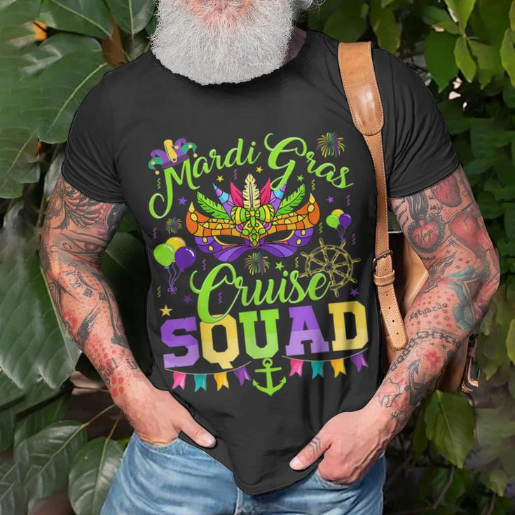 Mardi Gras Cruise Squad 2023 Matching Group Family Costume T-Shirt Gifts for Old Men