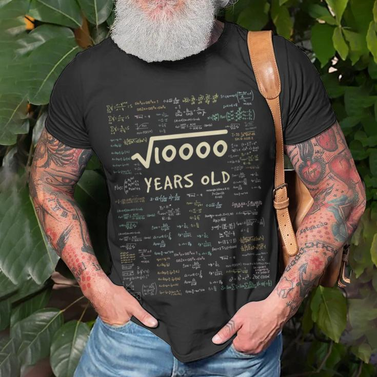 Mathe Geburtstag Geschenk 100 Jahre Opa Oma 100 Geburtstag T-Shirt Geschenke für alte Männer