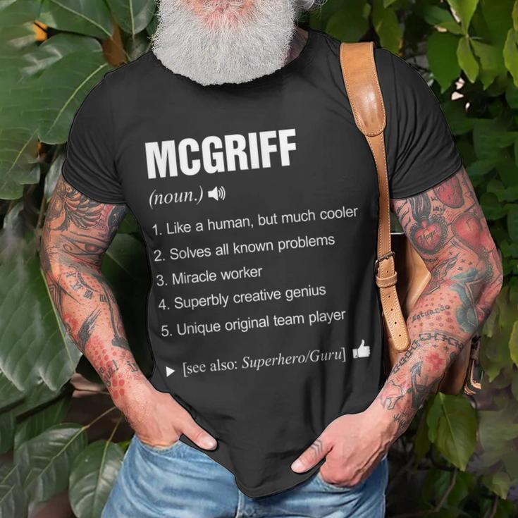 Mcgriff Definition Meaning Name Named _ Funny Unisex T-Shirt Gifts for Old Men