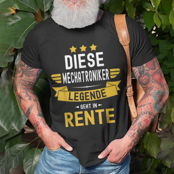 Mechatroniker Rentner T-Shirt, Legende Geht In Rente Design Geschenke für alte Männer