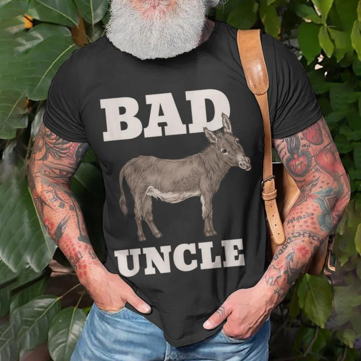 Mens Badass Uncle Funny Pun Cool Unisex T-Shirt Gifts for Old Men