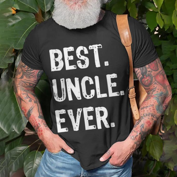Mens Best Uncle Ever Gift Fathers Day Unisex T-Shirt Gifts for Old Men