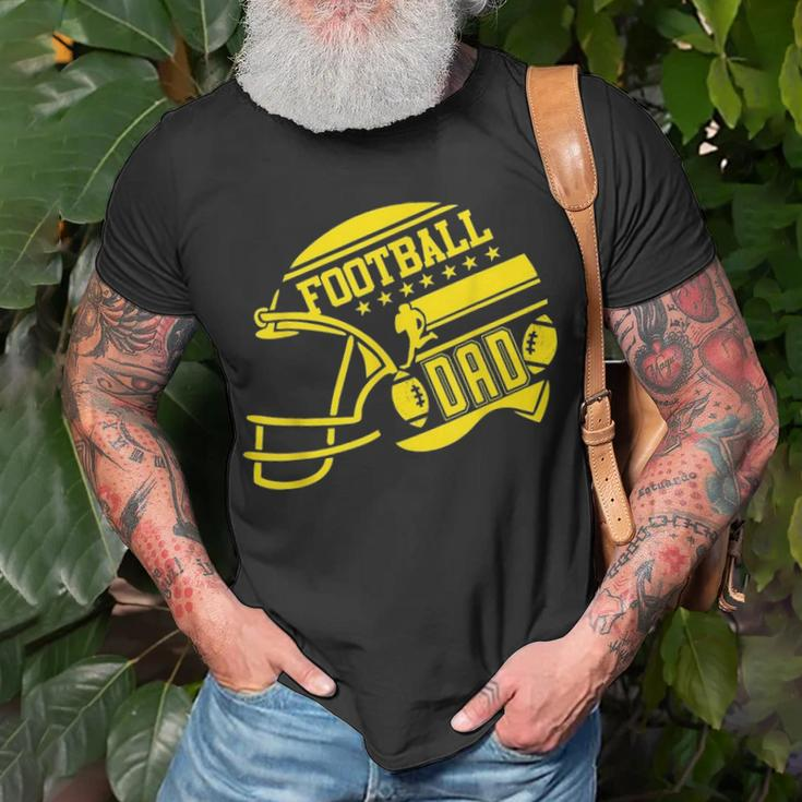 Mens Football Dad Helmet For Men Proud Fathers Day College Season Unisex T-Shirt Gifts for Old Men