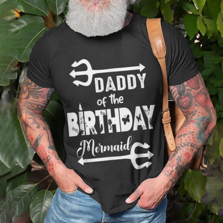 Mens Mermaid Security Merdad Mermen Mermaid Birthday Theme Unisex T-Shirt Gifts for Old Men