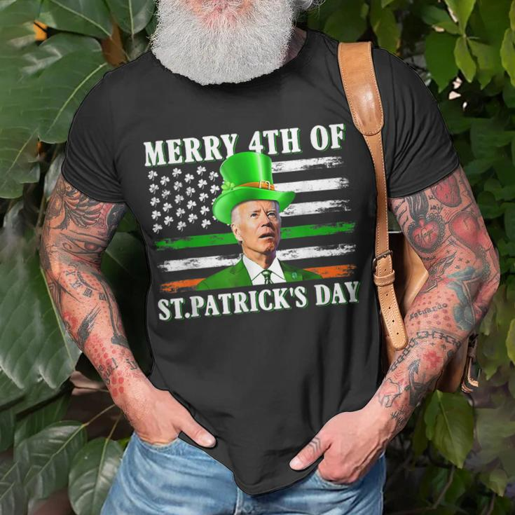 Merry 4Th Of St Patricks Day Joe Biden St Patricks Day T-Shirt Gifts for Old Men