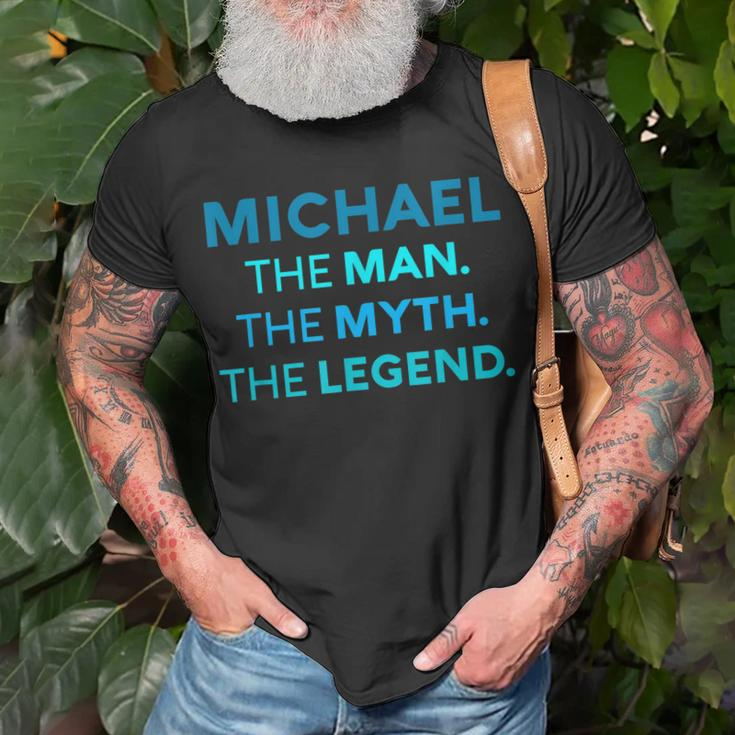 Michael The Man The Myth The Legend Name Personalized Boys Unisex T-Shirt Gifts for Old Men